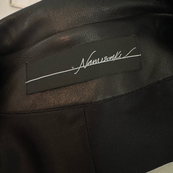 By the Namesake leather jacket with fox fur sleeves - Picture 14 of 17